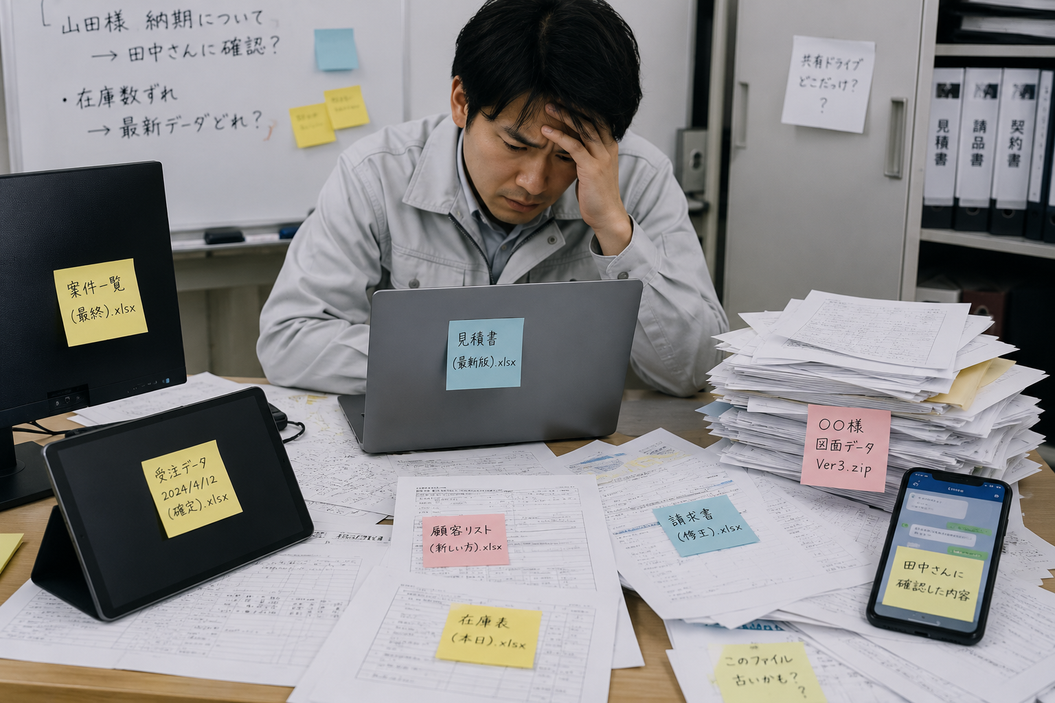情報がバラバラ
